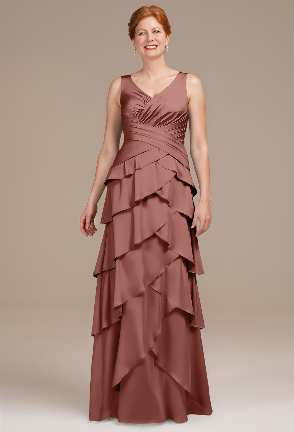 AW Addie Desert Rose  Mother of the Bride Dresses